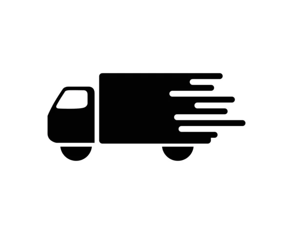 Levering Truck Pictogram Vector Ontwerp Logo Template — Stockvector