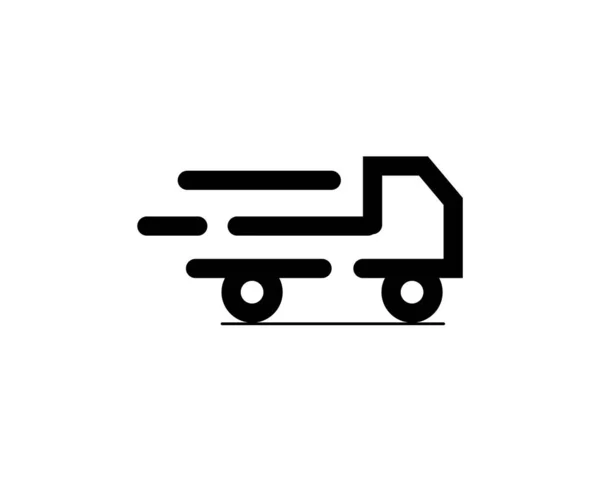 Levering Truck Pictogram Vector Ontwerp Logo Template — Stockvector