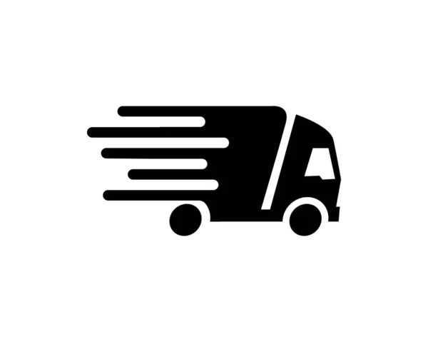 Delivery Truck Icon Vector Design Logo Template — Stock Vector