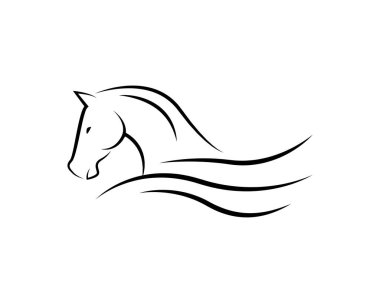 At logosu, Vektör maskotu, Vektör illüstrasyon simgeleri ve logo tasarım elemanları - at vektörü