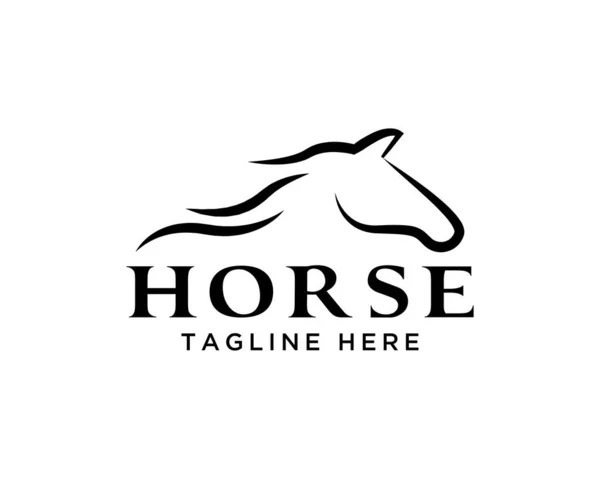 Λογότυπο Άλογο Διάνυσμα Μασκότ Εικονογράφηση Διάνυσμα Εικονίδια Και Λογότυπο Στοιχεία — Διανυσματικό Αρχείο