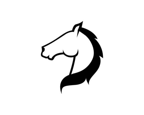 Logo Konia Maskotka Wektora Ikony Ilustracji Wektora Elementy Projektu Logo — Wektor stockowy