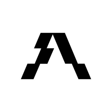 İlk Mektup A logo tasarımı için modern ve minimal