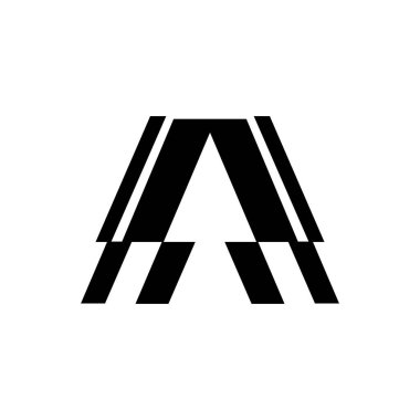 İlk Mektup A logo tasarımı için modern ve minimal