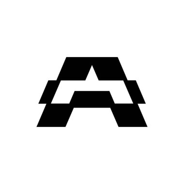 İlk Mektup A logo tasarımı için modern ve minimal