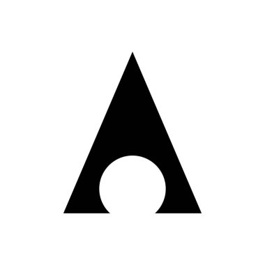 İlk Mektup A logo tasarımı için modern ve minimal