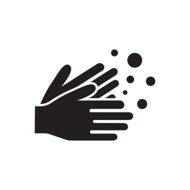 El yıkama. El simgesi vektörünü yıka