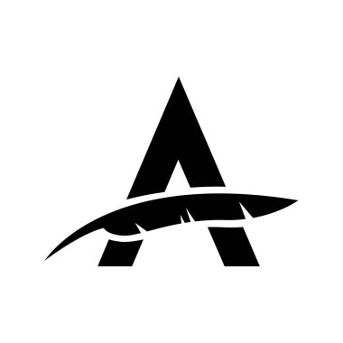 İlk Mektup A logo tasarımı için modern ve minimal