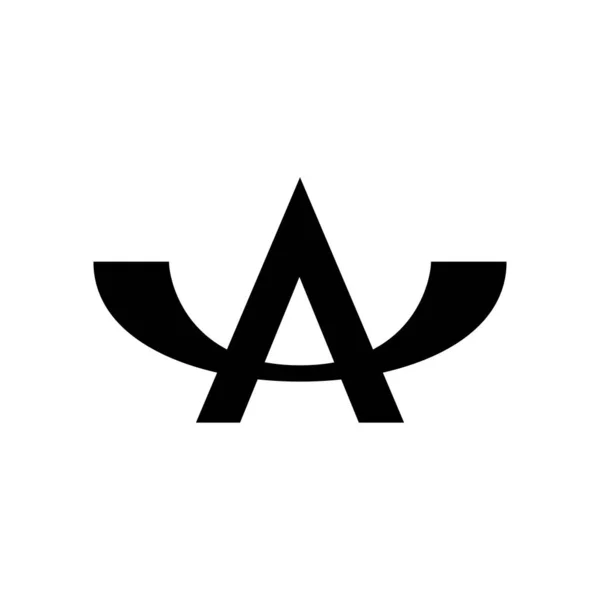 Moderne Minimal Pour Lettre Initiale Une Inspiration Conception Logo — Image vectorielle