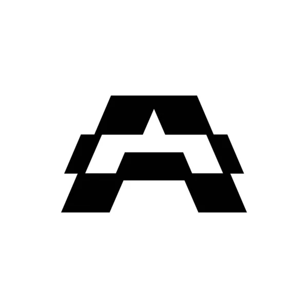 Moderno Mínimo Para Letra Inicial Uma Inspiração Design Logotipo — Vetor de Stock