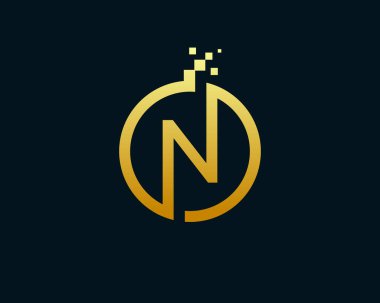 İlk harf N logo şablonu şirketler ve ürün isimleri için uygundur. Bu şık logo tasarımı bir şirket, ürün, hizmet ya da tüm fikirleriniz için farklı amaçlar için kullanılabilir..