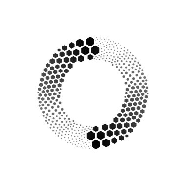 Nokta ve noktalı parçacık çember logosu