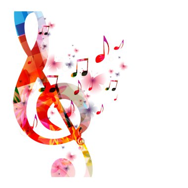 renkli müzik arkaplanı 