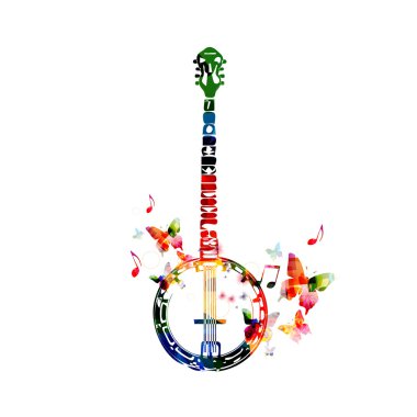 Renkli banjo tasarım