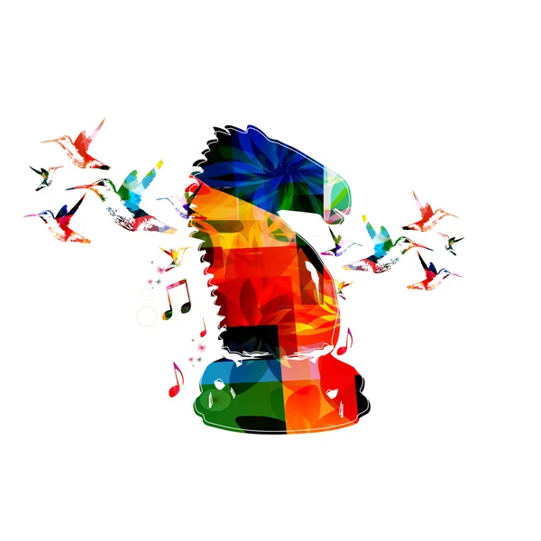 Conception colorée de chevalier d'échecs — Image vectorielle