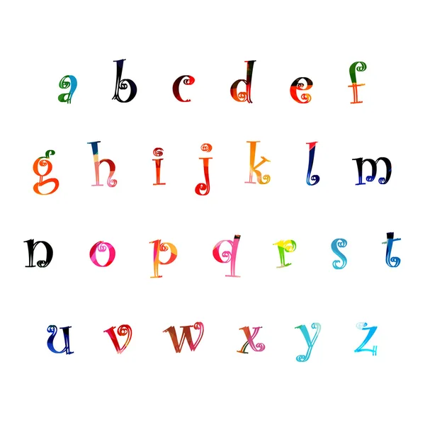 Fond de l'alphabet coloré — Image vectorielle