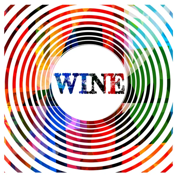 Hypnotic wijn design — Stockvector