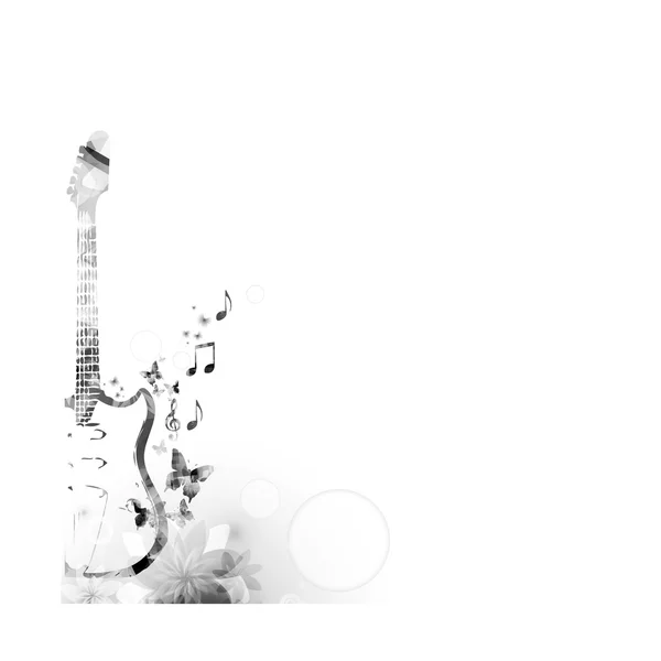 Design de guitare élégant — Image vectorielle