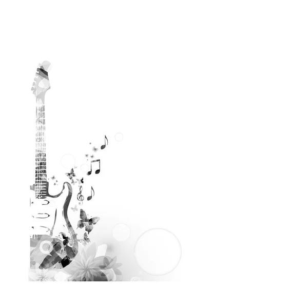 Design de guitare élégant — Image vectorielle