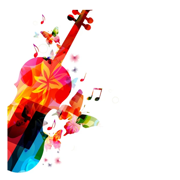 Sfondo musicale colorato — Vettoriale Stock