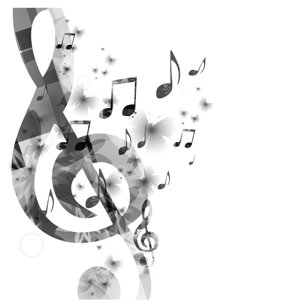 Music background with g-clef — Stock Vector