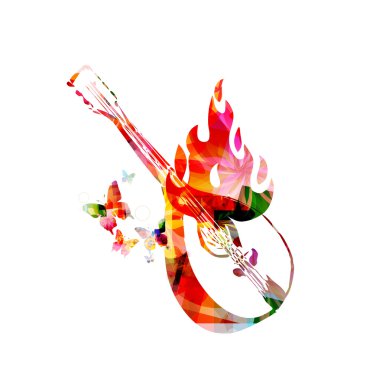 Mandolin yanıyor kelebekler ile