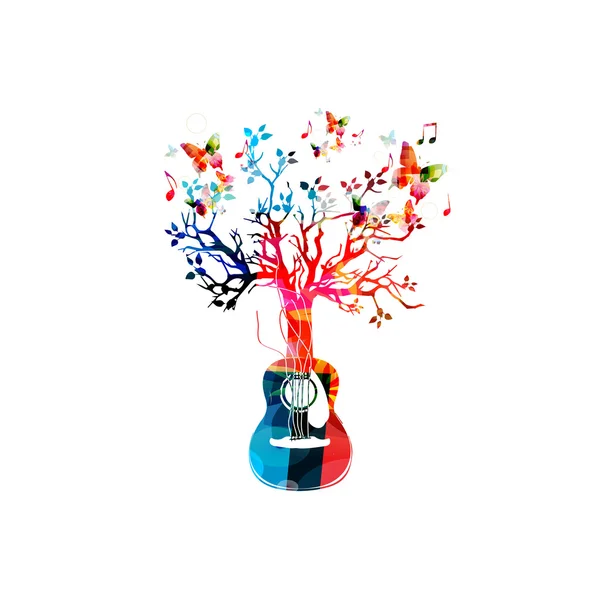 Fond musical coloré — Image vectorielle