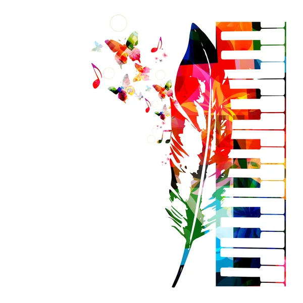 Fondo de música colorida — Archivo Imágenes Vectoriales