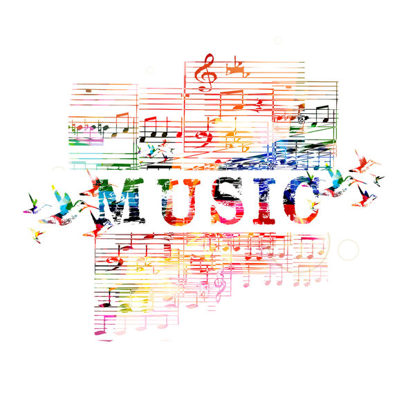 красочный музыкальный фон