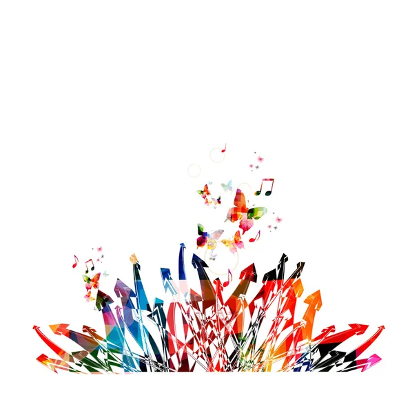 Fond de flèches colorées — Image vectorielle
