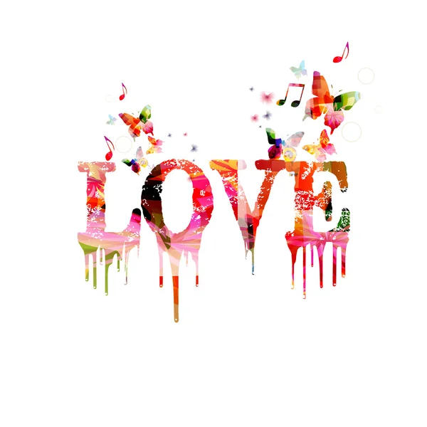 Colorato sfondo amore — Vettoriale Stock