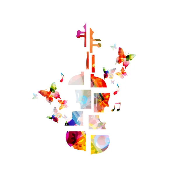 Colorful music background — Stock Vector