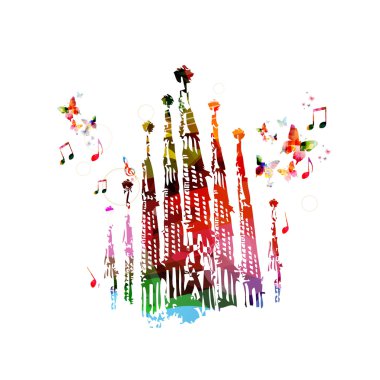 La sagrada familia - etkileyici Katedrali