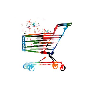Renkli süpermarket grafik arka planı