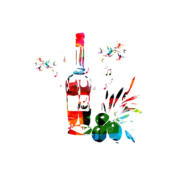 Aceite de oliva colorido abstracto — Vector de stock