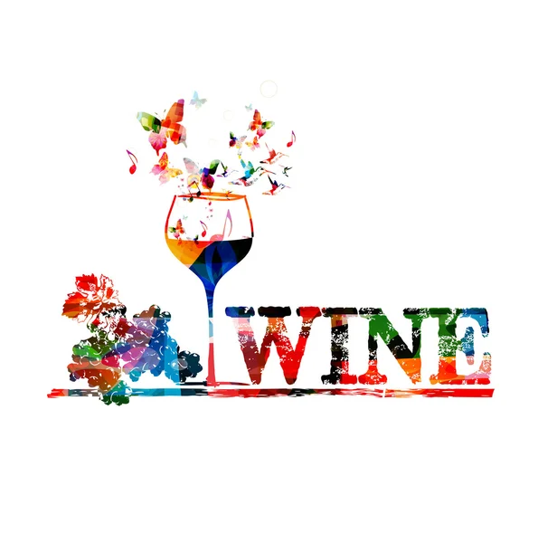 Fondo colorido del vino — Archivo Imágenes Vectoriales