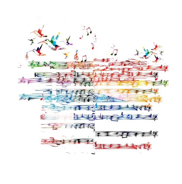 Музичний фон нотаток — стоковий вектор