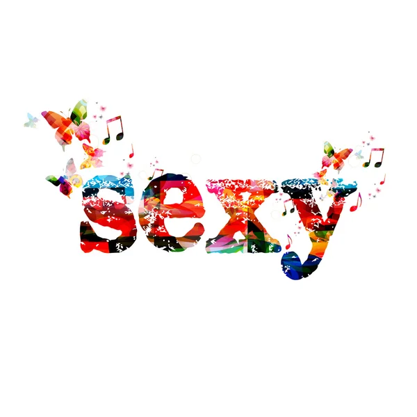 Fond sexy coloré — Image vectorielle