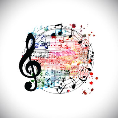  Sanatsal renkli soyut arkaplan canlı konser olayları vektör illüstrasyonu 