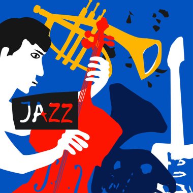 Müzikal olay vektör illüstrasyonu 