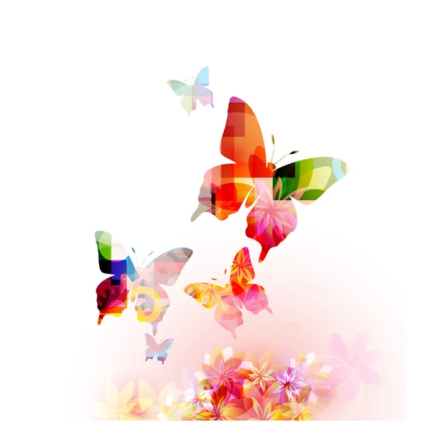 Farfalle disegno di sfondo — Vettoriale Stock