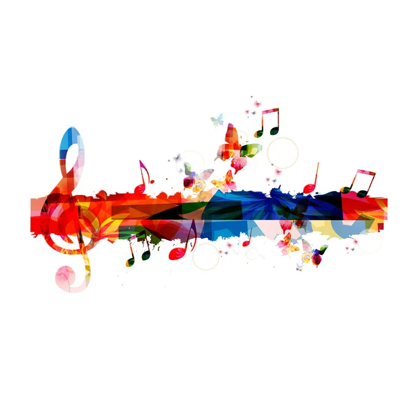 Conception d'instruments de musique colorés — Image vectorielle