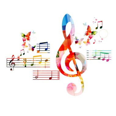 renkli müzik arkaplanı