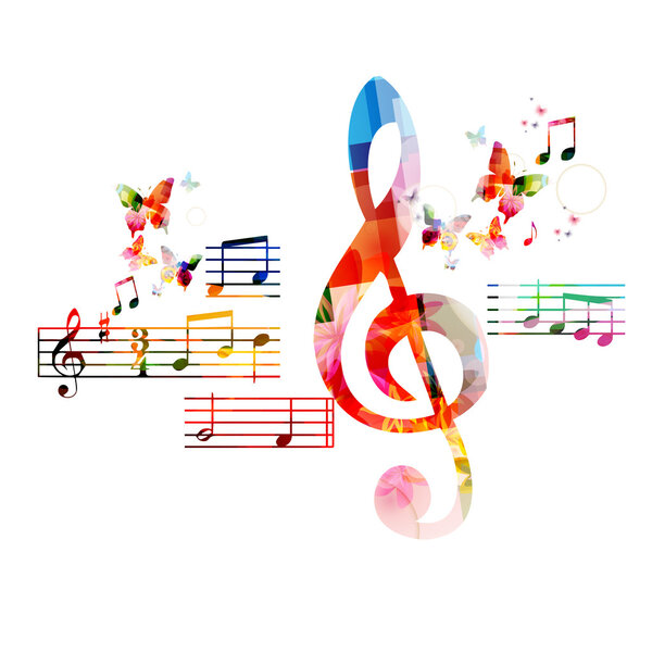 colorful music background