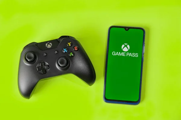 Sao Paulo Brasil 2020 Aplicación Xbox Game Pass Smartphone Con —  Fotos de Stock