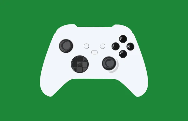 Game Controller Illustration Auf Grünem Hintergrund — Stockfoto