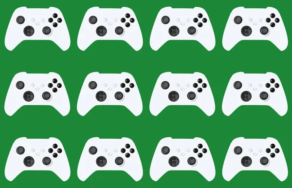 Game Controller Illustration Green Background — Stock Photo, Image