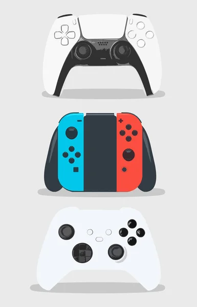 Game Controllers White Background — Stock Photo, Image