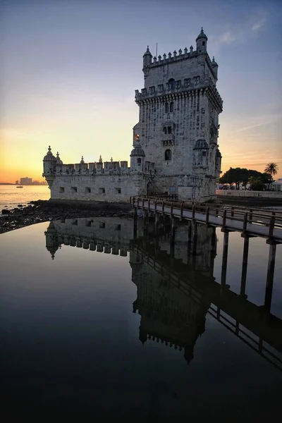 Lisabon Belémská Věž Řeku Tagus Portugalsko — Stock fotografie