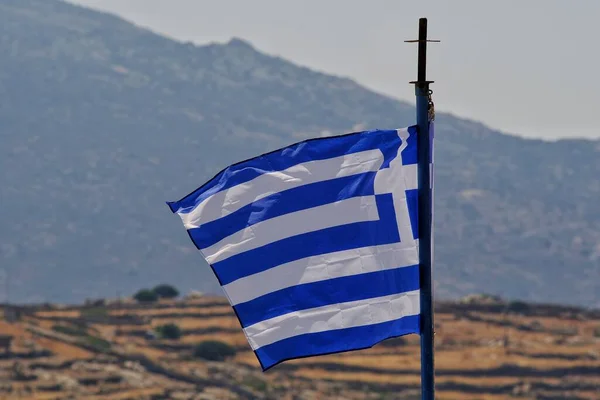 Flag Greece Wind — Stock Photo, Image